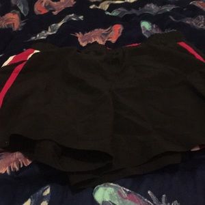 Black, link, white biker shorts